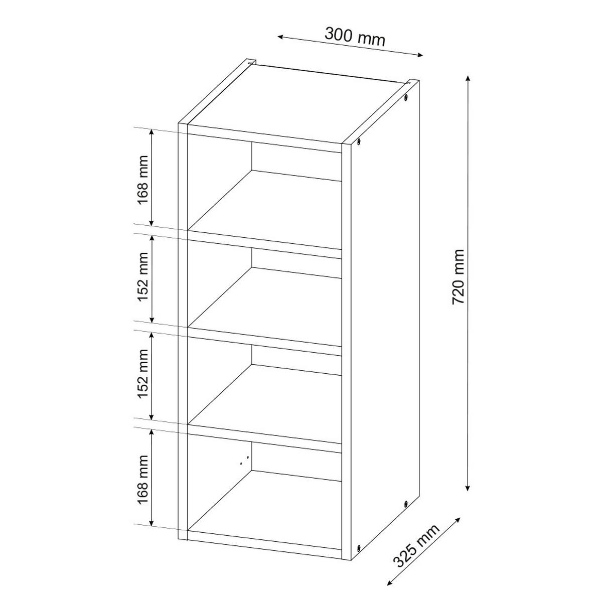 HÄNGESCHRANK Fame-Line Goldkraft Eiche 30 cm - Eiche Wotan, Holzwerkstoff (30/72/32.5cm) - Vicco