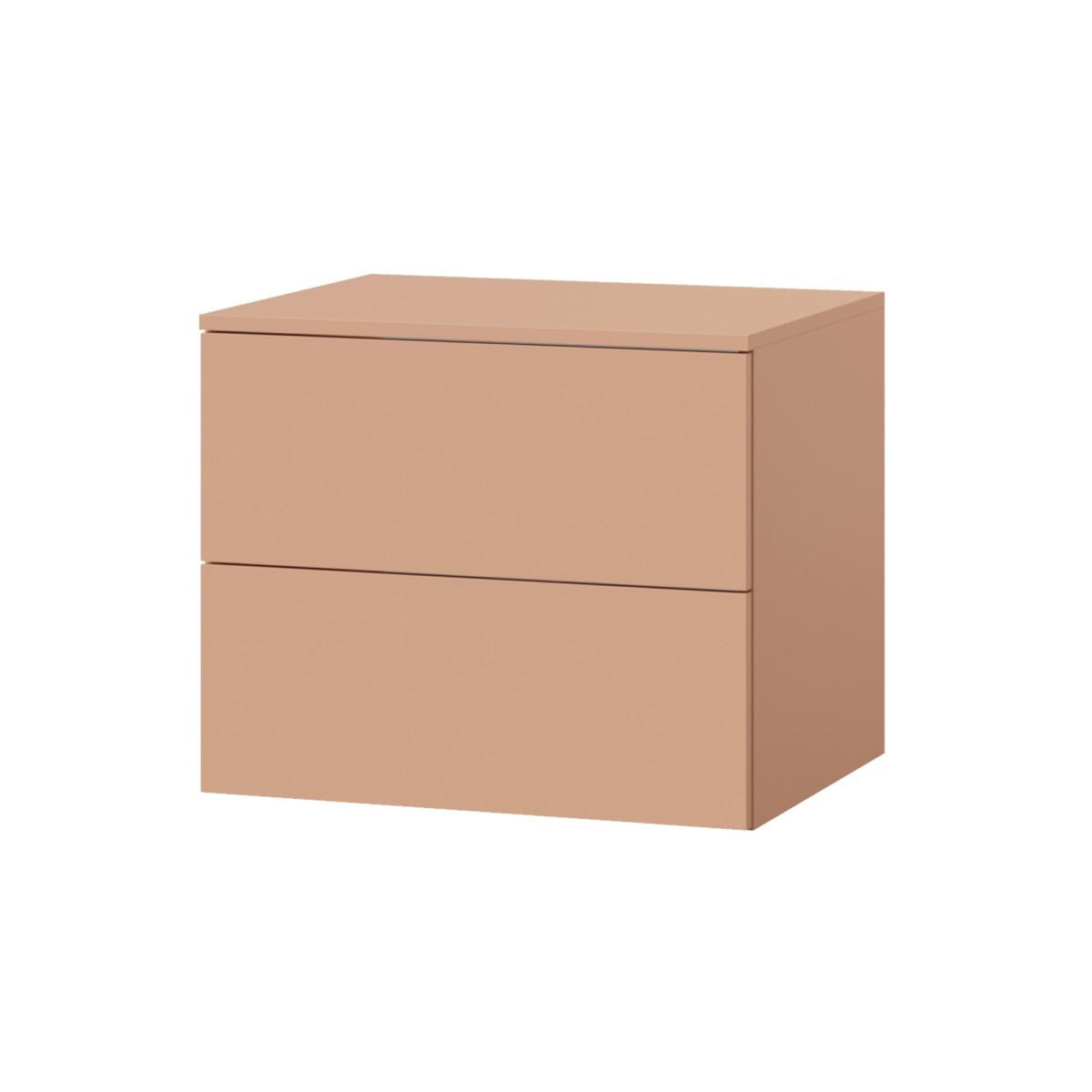WASCHTISCHUNTERSCHRANK Color 2S 60 Alpaca - Koralle, Holzwerkstoff (60/50/45cm) - mzm24