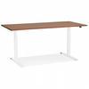 SCHREIBTISCH braun 140x70x127 cm - Weiß/Braun, Holz/Metall (140/70/127cm) - AlterEgo