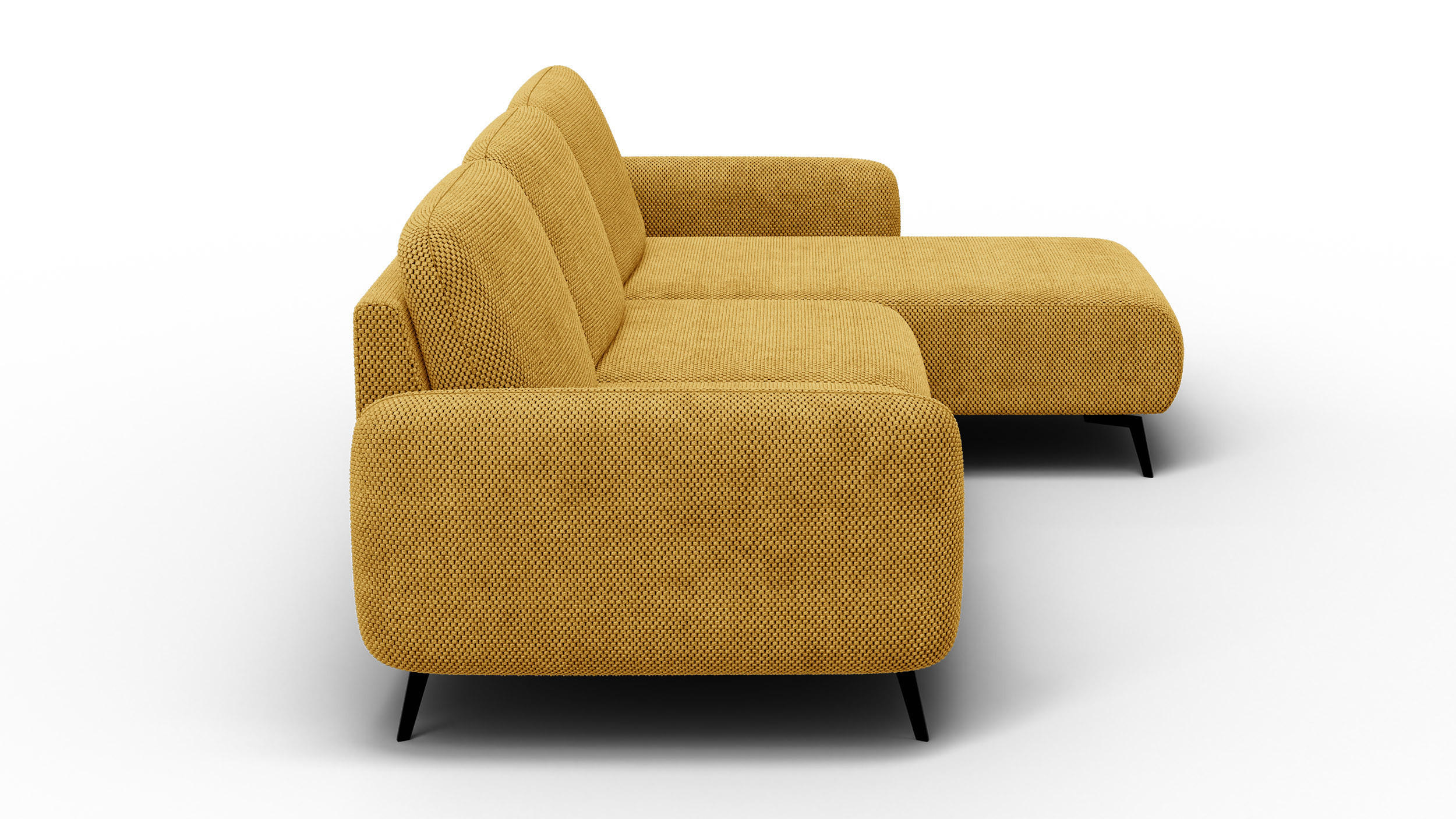 Thumbnail - Courtois Laville Ecksofa, Gelb, Textil, 4-Sitzer, 264x157 cm, Wohnzimmer, Sofas & Couches, Wohnlandschaften, Ecksofas