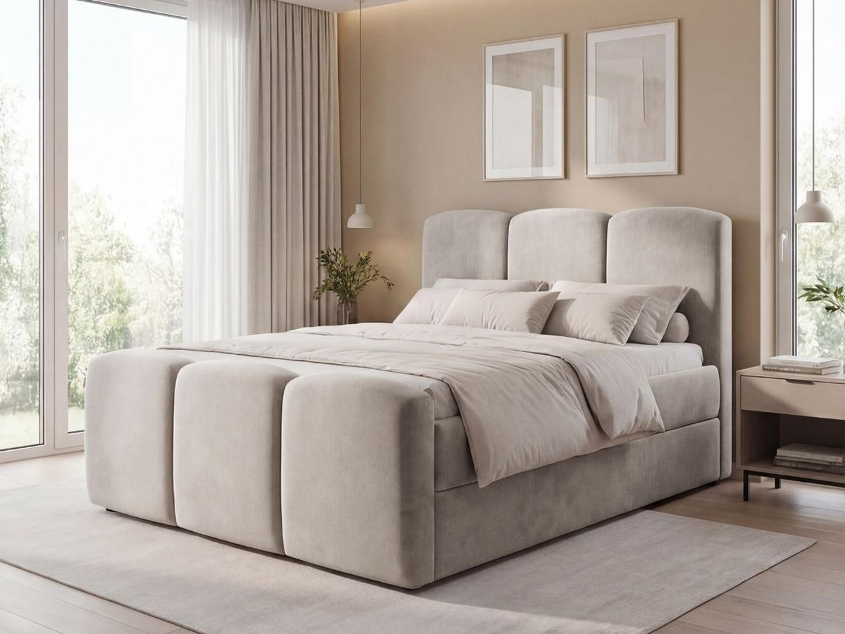 BOXBETT Campi 140x200 Grau - Grau, Holz/Textil (140/200cm) - Graingold