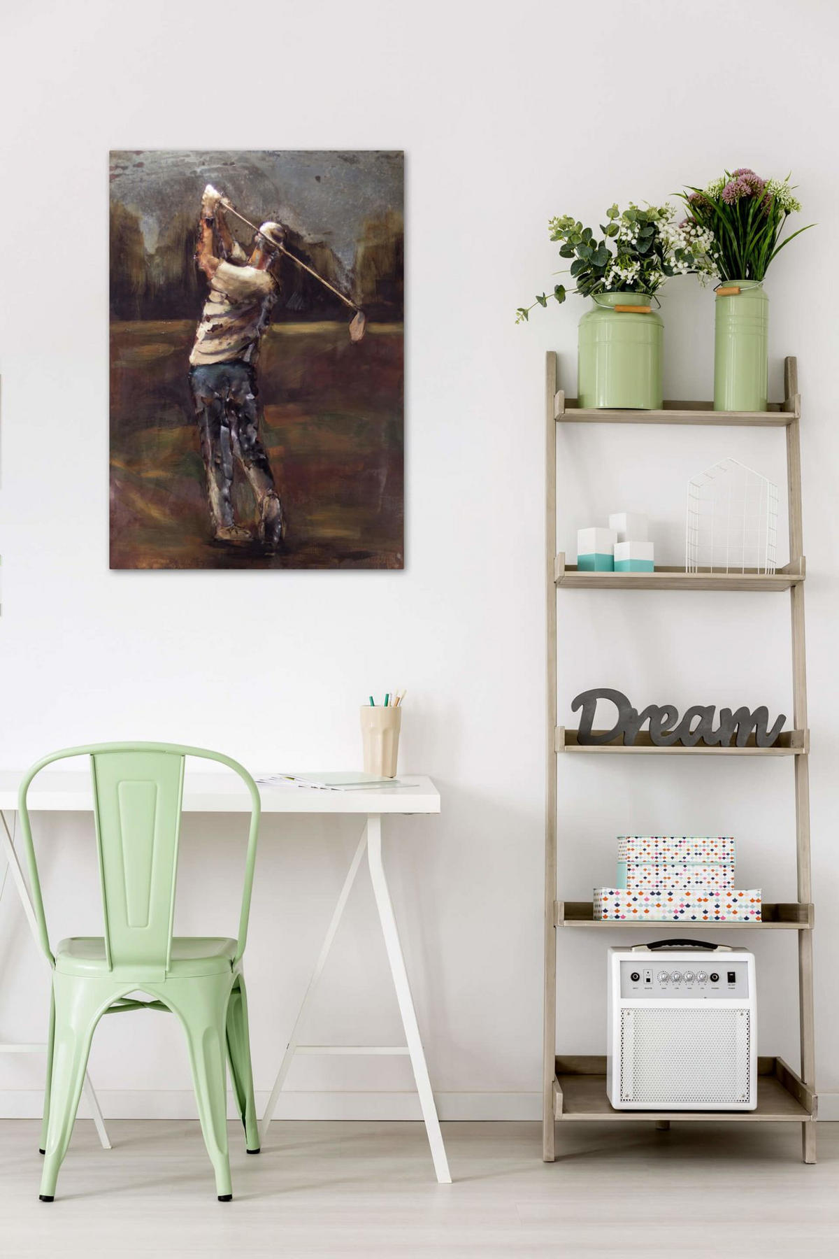 METALLBILD Braun 75/100 cm - Braun, Metall (4.7/100cm) - KUNSTLOFT