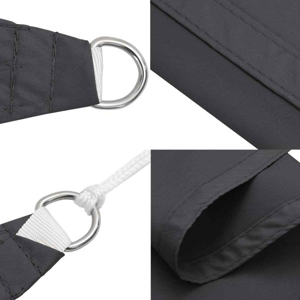 SONNENSEGEL Oxford-Gewebe Quadratisch 7/7 M Anthrazit - Anthrazit, Textil (700/600cm) - vidaXL