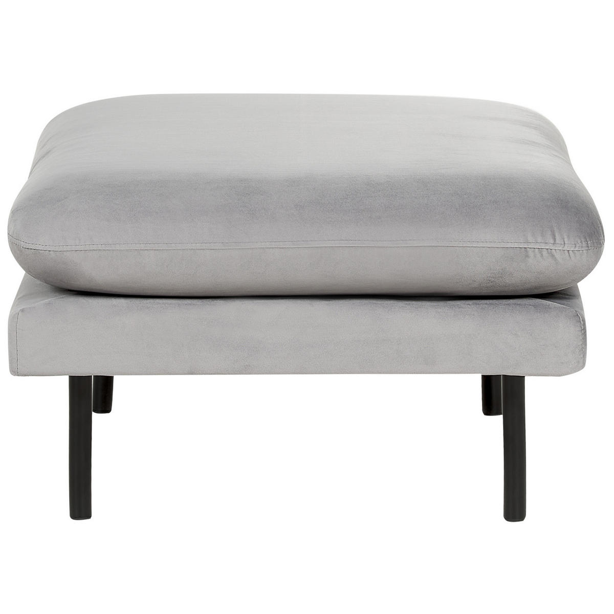 OTTOMANE Grau Vinterbro - Schwarz/Grau, Textil (70/44/70cm) - Beliani