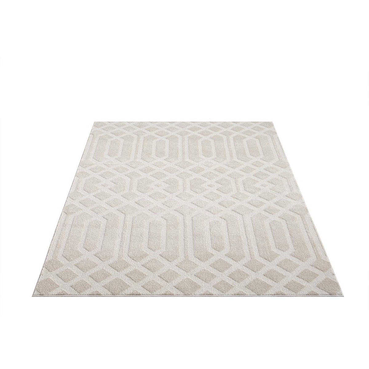 KURZFLOR-TEPPICH Flair 138 Beige 200x290 cm - Beige, Textil (200/290cm) - carpet city