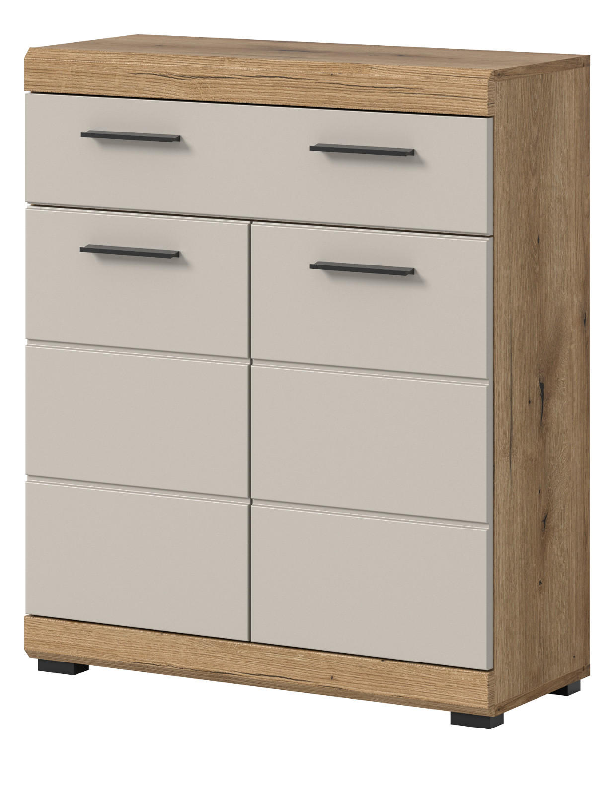 BADKOMMODE Sand Kashmir, Evoke Eiche, Badschrank mit viel Stauraum - Kaschmir/Eichefarben, Holzwerkstoff/Kunststoff (74/88/31cm) - Inn.Furn