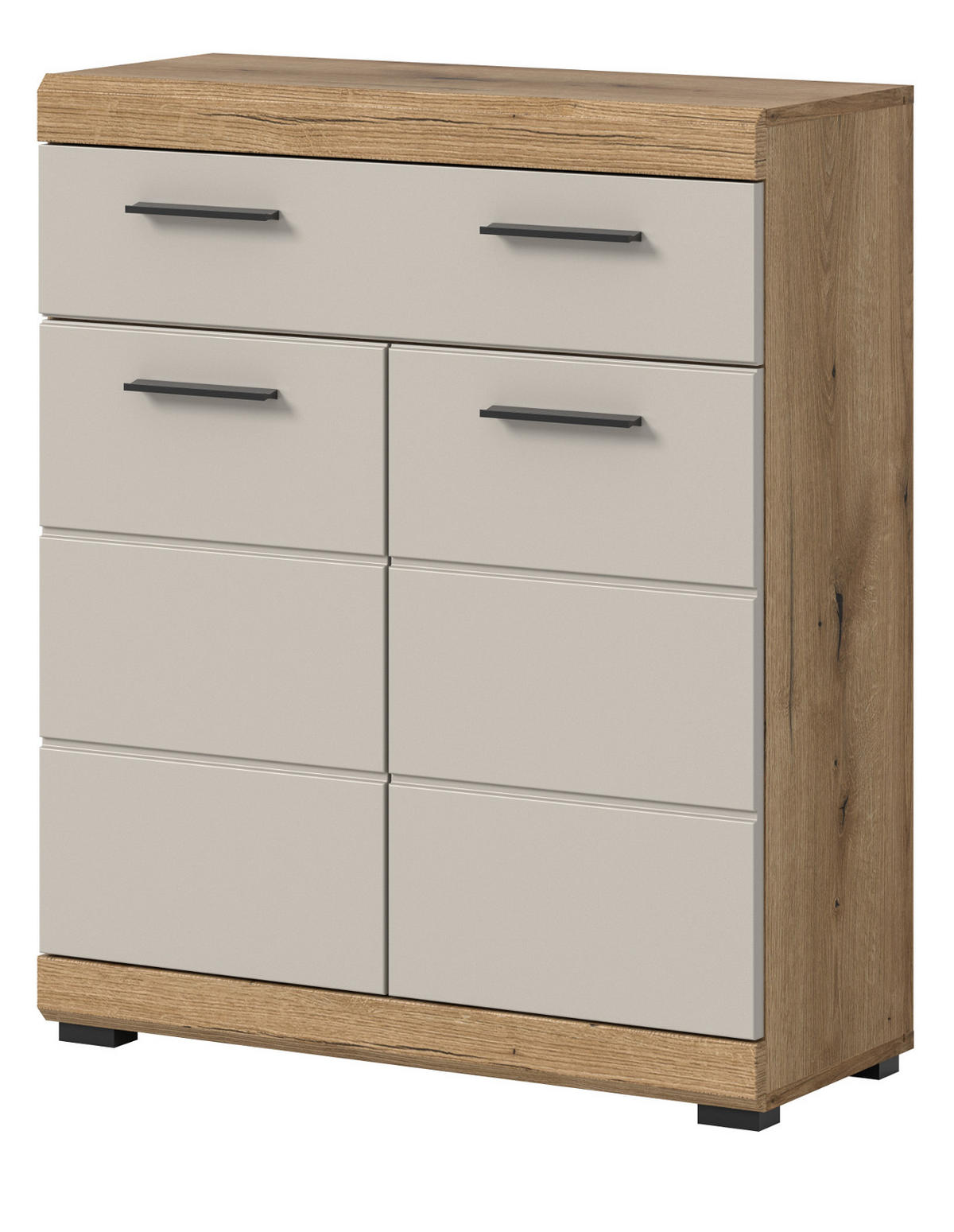 BADKOMMODE Sand Kashmir, Evoke Eiche, Badschrank mit viel Stauraum - Kaschmir/Eichefarben, Holzwerkstoff/Kunststoff (74/88/31cm) - Inn.Furn