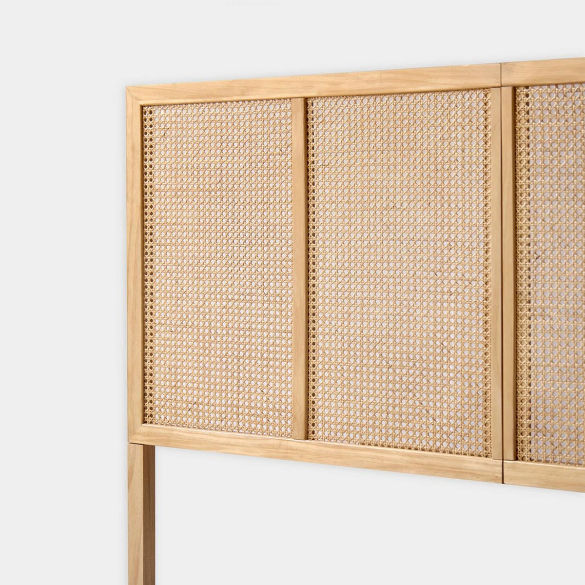 KOPFTEIL DOPPELTES Katri Natürlich 164 cm x 108 cm - Naturfarben, Holz (164/3cm) - Klast Home