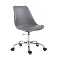 DREHSTUHL Kunststoff Grau - Chromfarben/Grau, Kunststoff/Metall (48/81/54cm) - CLP
