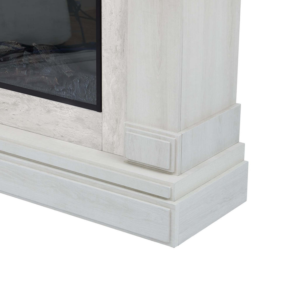 ELEKTROKAMIN Weiß - Creme, Holzwerkstoff (39.4/108/108cm) - Teamson Home