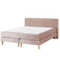 BOXBETT 160/200 cm Pastellrosa Marquise - Pink, Textil (160/200cm) - Beliani