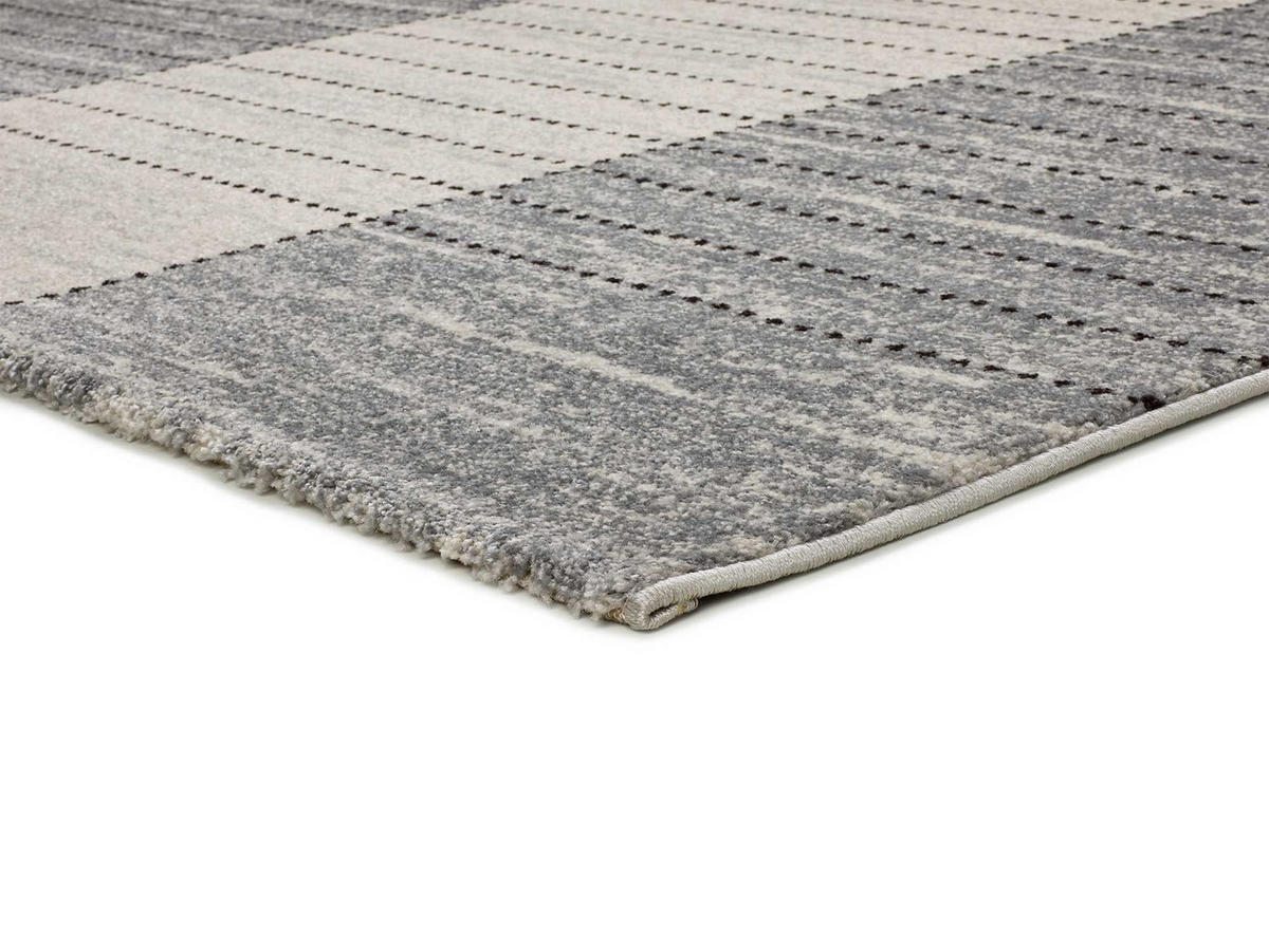 WEBTEPPICH grau Craft 133/190 cm - Grau, Naturmaterialien/Textil (133/190cm) - Atticgo