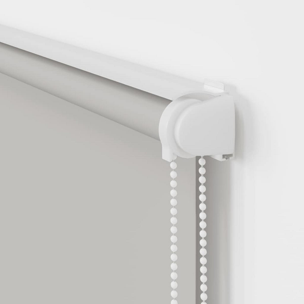 ROLLO für die Dusche 120/240 cm Stoffbreite 116 cm aus PEVA Hellgrau - Hellgrau, Kunststoff (120/240cm) - vidaXL