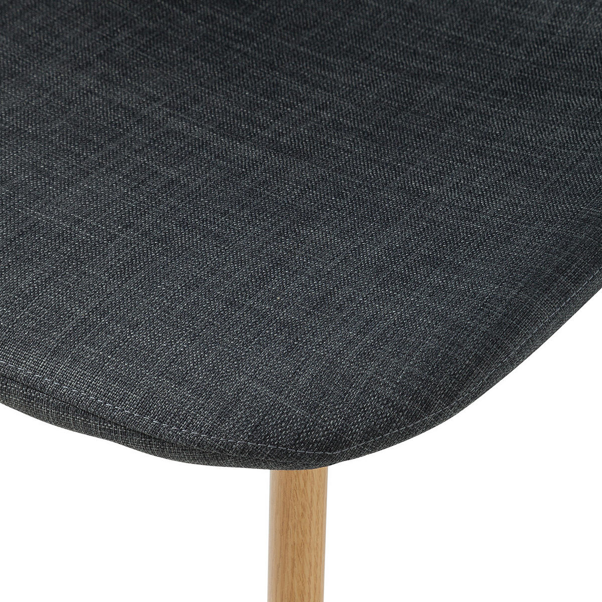 POLSTERSTUHL-SET - Anthrazit, Textil/Metall (44/87/52cm) - home24