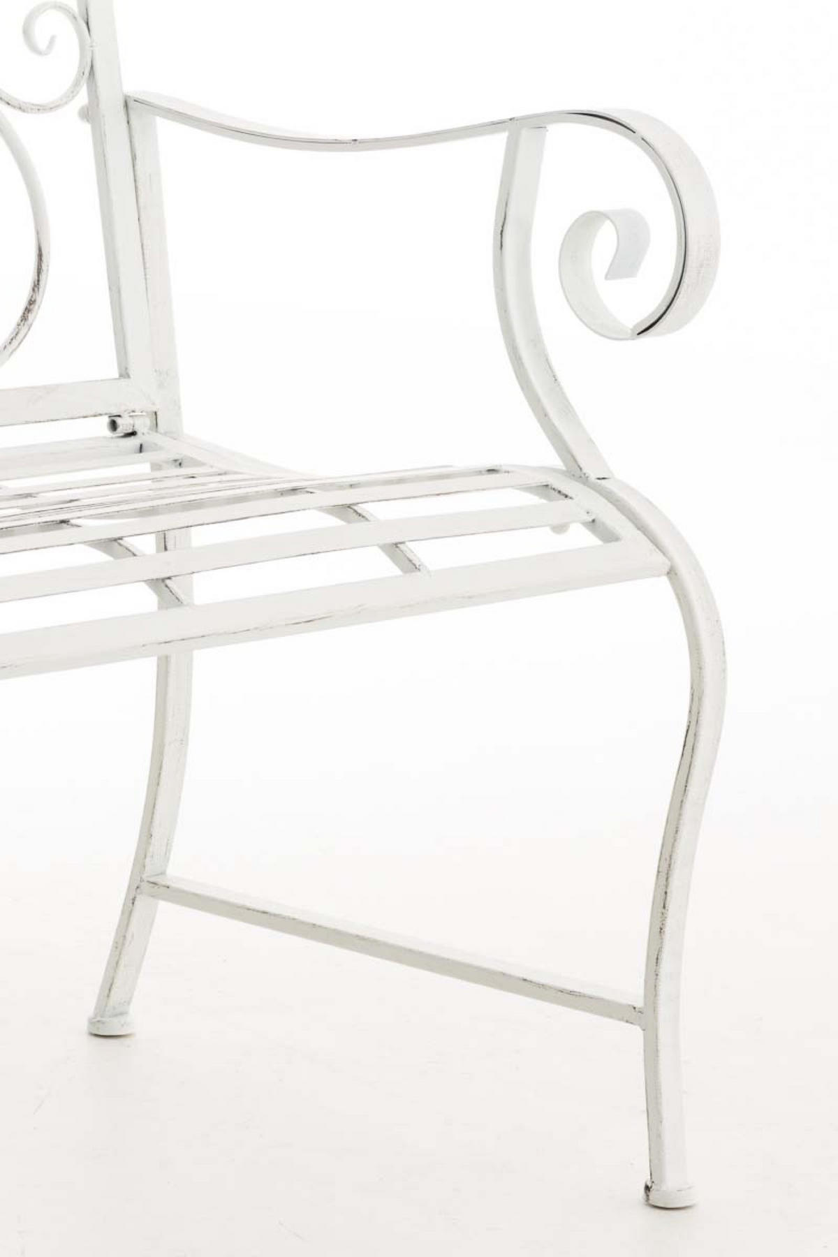 STUHL Pamela antik weiß - Weiß, Metall (62/94/53cm) - TPFGarden