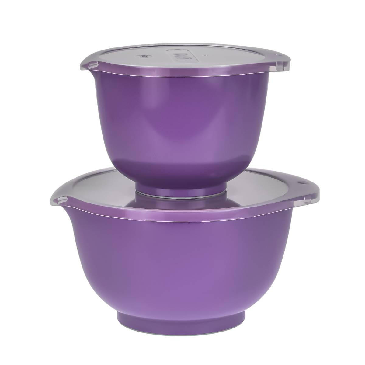 RÜHRSCHÜSSEL-SET Margrethe New lila (2tlg) - Violett, Kunststoff (21/15cm) - Rosti