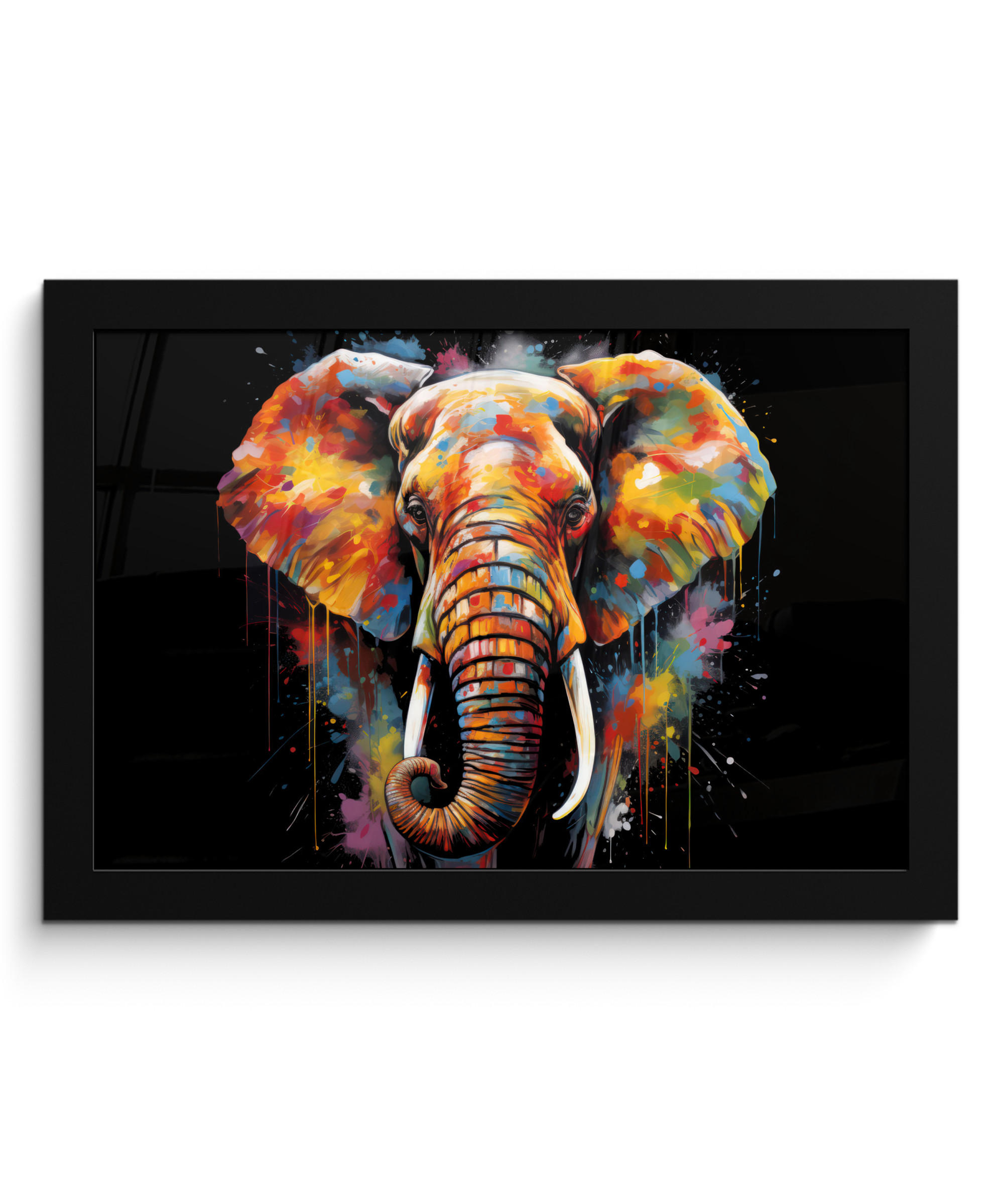 MuchoWow Poster Schwarz 30x20 cm