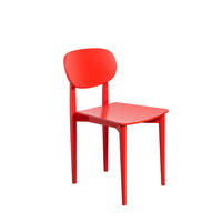 STUHL aus massivem Buchenholz in flammenrot SANDRO - Rot, Holz (43/80/50cm) - RNT By Really Nice Things