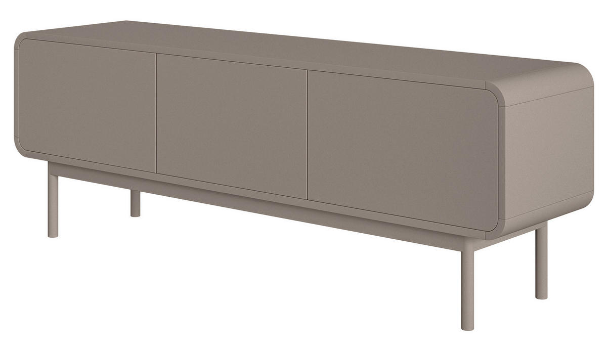 TV-LOWBOARD Oro Dunkelbeige mit 3 Schubladen 154 cm - Beige, Holz/Holzwerkstoff (154/53.4/40cm) - Selsey