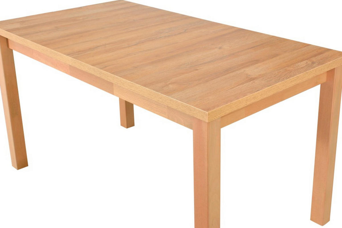 ESSTISCH Modena 1, 140-180/80 cm, grandson - Birkefarben, Holz (80/140/78cm) - Leaf Design