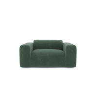 SESSEL Texturierter Samt Smaragdgrün 130cm - Smaragdgrün, Textil (130/73/97cm) - Sia Home