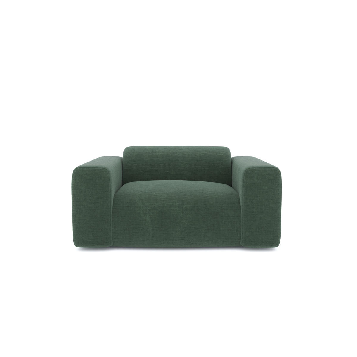 SESSEL Texturierter Samt Smaragdgrün 130cm - Smaragdgrün, Textil (130/73/97cm) - Sia Home