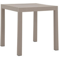 GARTENTISCH eckig 73/73/75 cm Kunststoff Taupe - Taupe, Kunststoff (73/73/75cm) - CLP