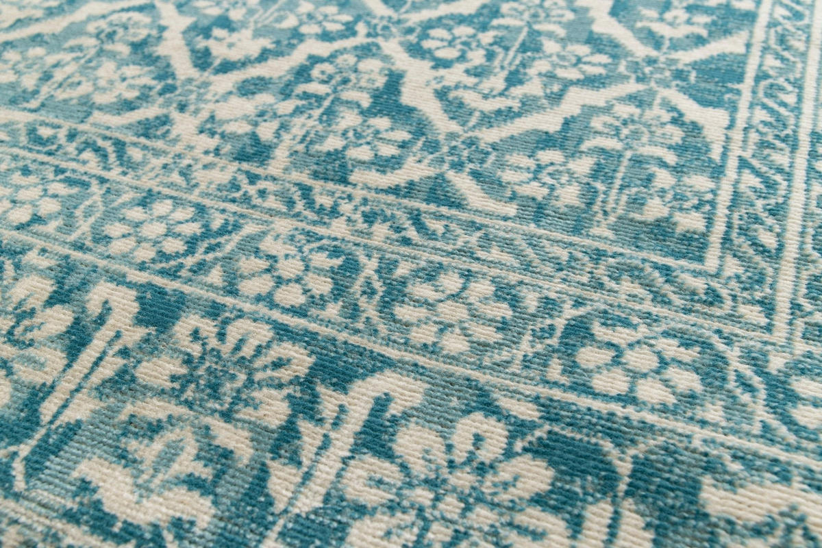 DESIGN Teppich im Vintage Stil blau - Blau, Textil (120/170cm) - AFK Living