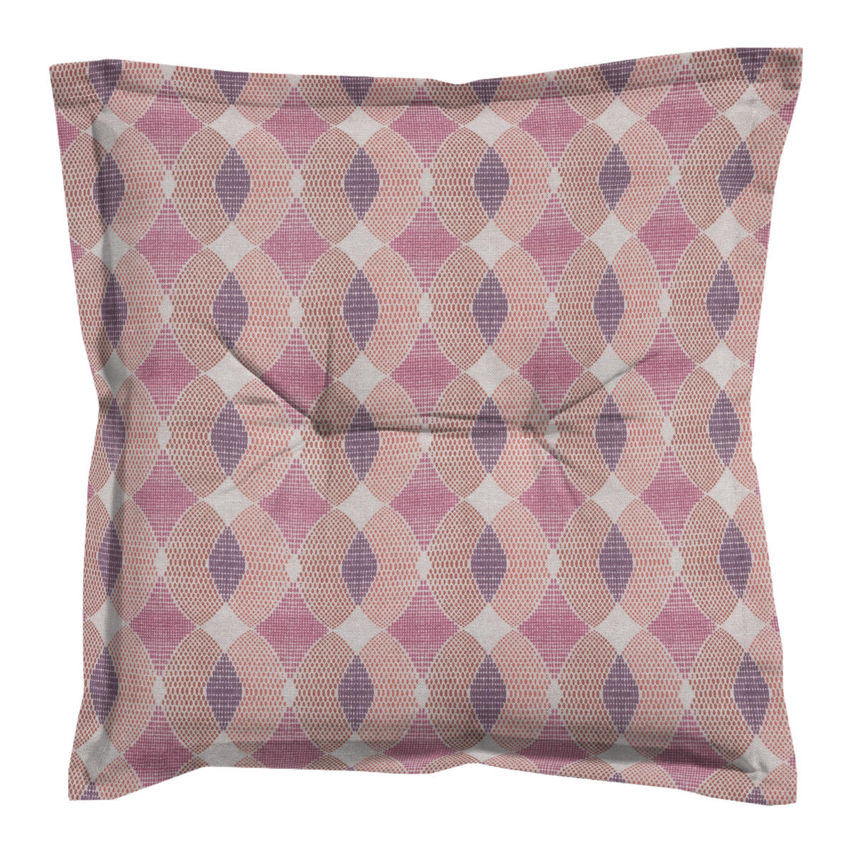 SITZKISSEN Rae - Lila - 50/50/7 cm - 4er-Set - Lila, Textil (50/7/50cm) - Madison