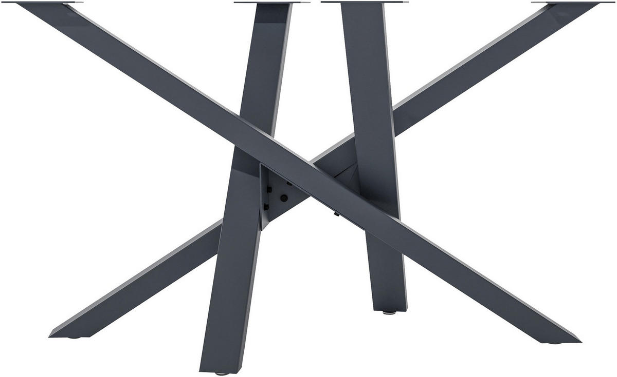 TISCHBEIN eckig 120/60/72 cm Metall grau - Grau, Metall (120/72/60cm) - CLP