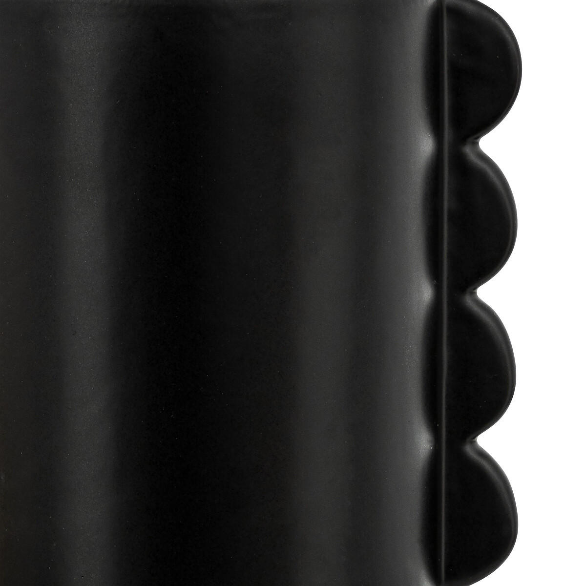 VASE Keramik Wavy Bliss Ø 13 cm - Schwarz, Keramik (25.5cm) - Atmosphera Createur d´interieur