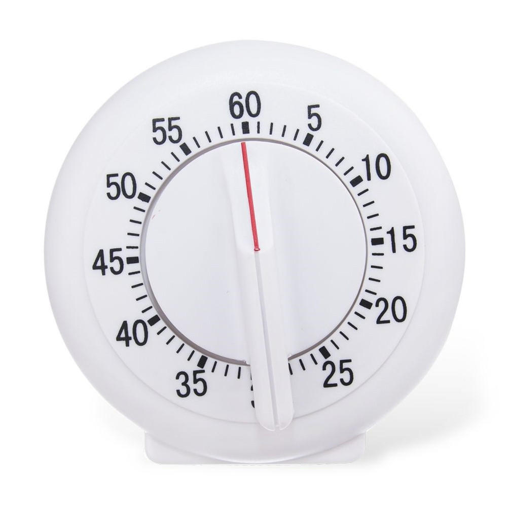 KÜCHENTIMER Weiß - Weiß, Kunststoff (9/9.5/5cm) - Orion 