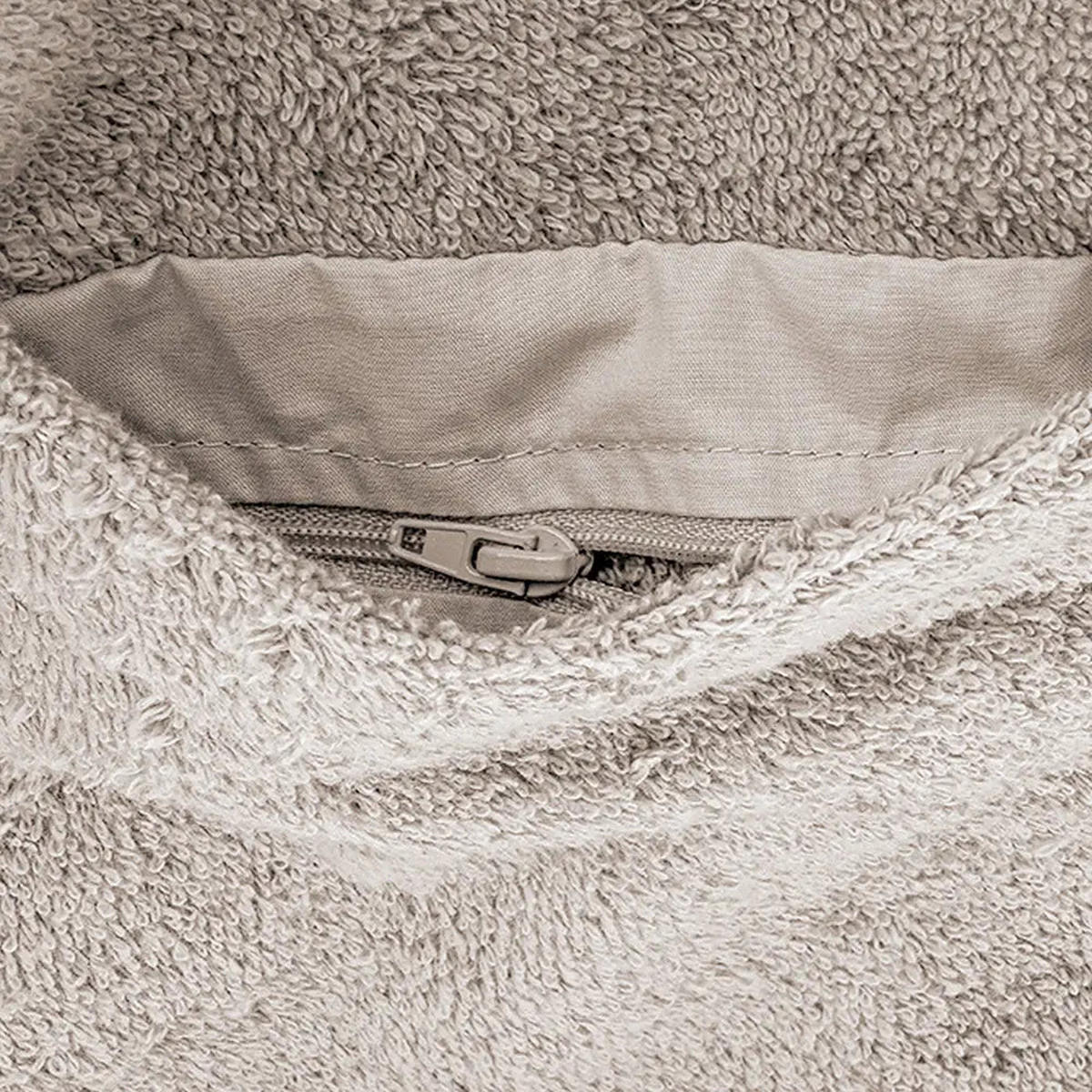 BADEMANTEL Herren Sandgrau - Sandfarben, Textil (XLnull) - Herzbach Home