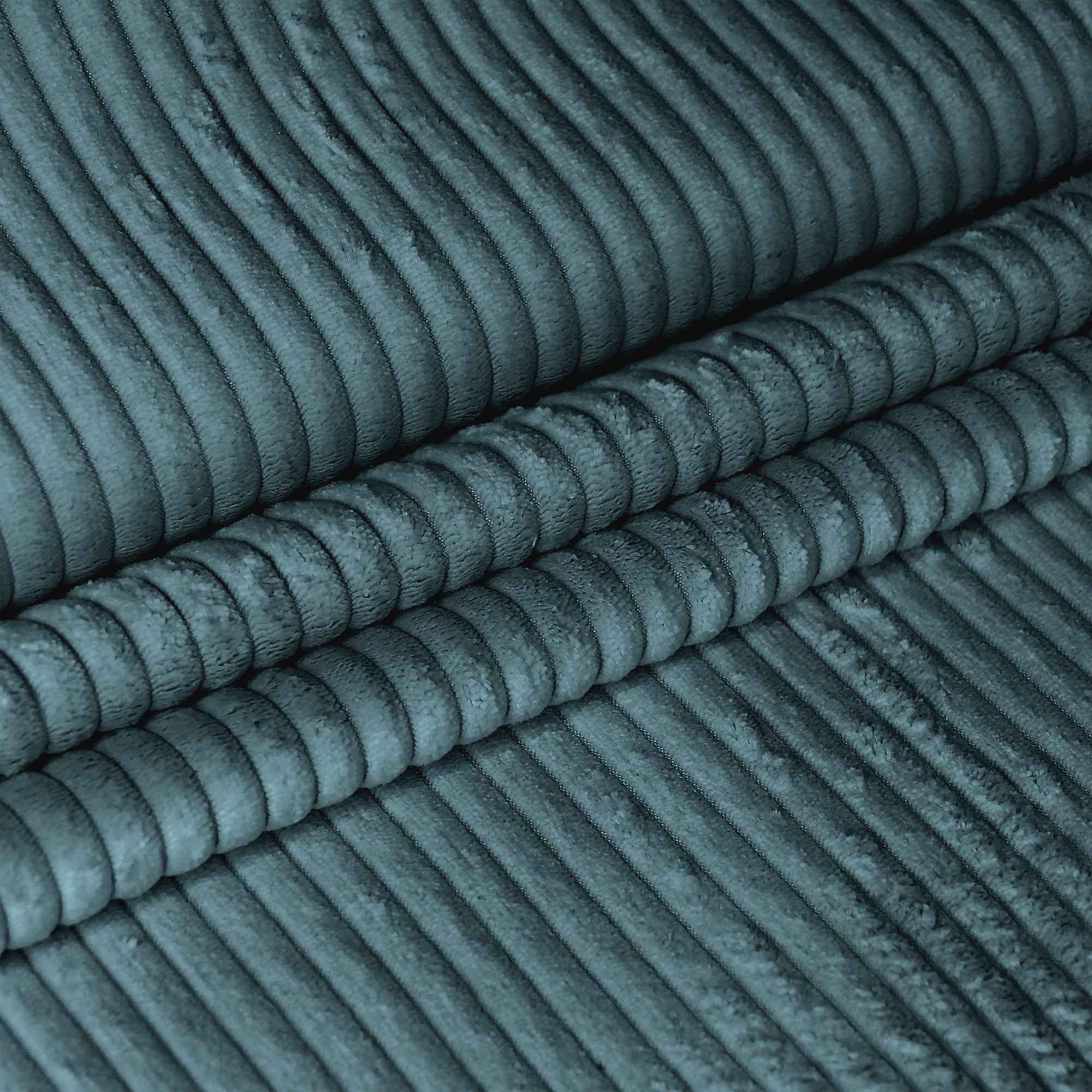 SITZSACK PARADISE MIT FUßSTÜTZE Kordsamt 2-tlg Ocean Depths S - Blau/Dunkelblau, Textil (70/70/70cm) - Dreamroots