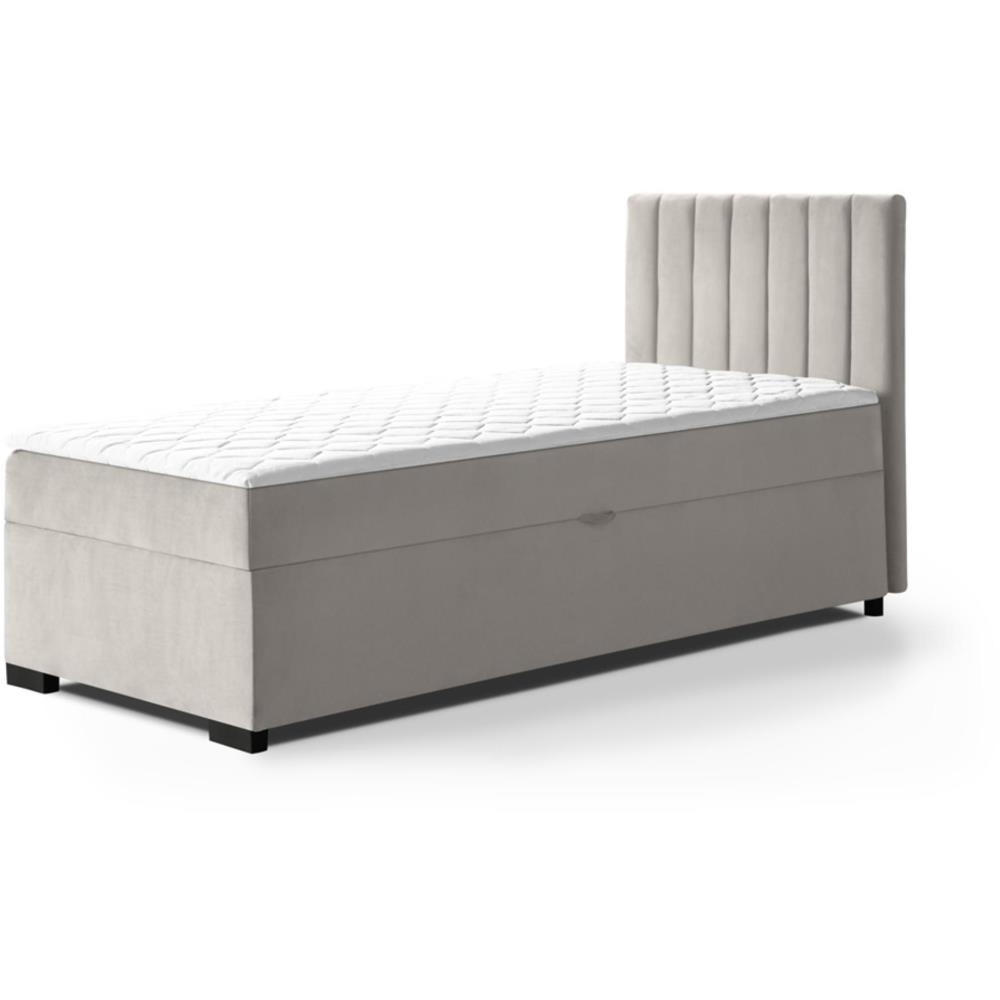 POLSTERBETT Eric 94/207/105 beige - Beige, Holzwerkstoff/Textil (90/200cm) - Beautysofa