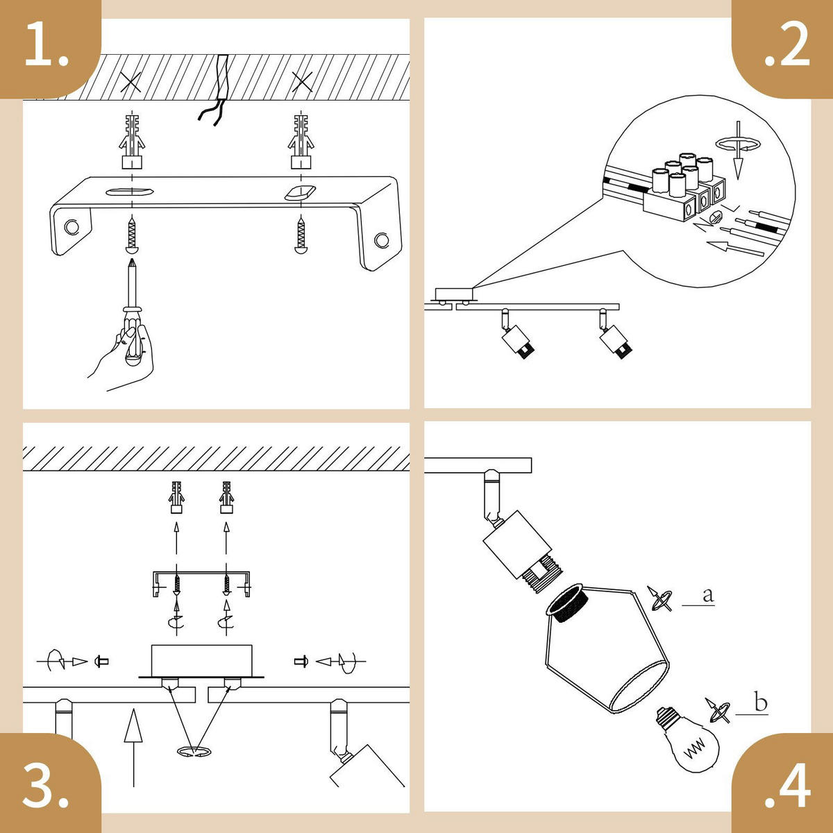 STRAHLER Franziska 4-flammig 75/24/10 cm - Schwarz, Metall (75/24/10cm) - Nettlife