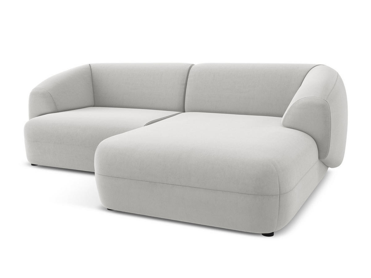 3-SITZER SOFA mit Schlaffunktion Samt Stoff Violett - Lila/Flieder, Holz/Textil (226/90/92cm) - Makamii