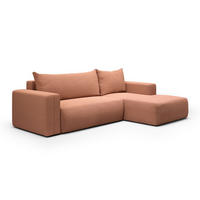 ECKSOFA Bliss 3 Sitzplätze Kupfer - Orange, Holz (268/163cm) - Petits-meubles