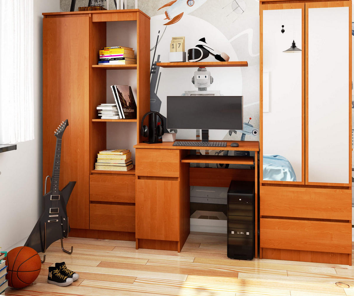 SCHREIBTISCH Erlefarben 90x50x77 cm - Erlefarben, Holzwerkstoff (50/90/77cm) - Akord