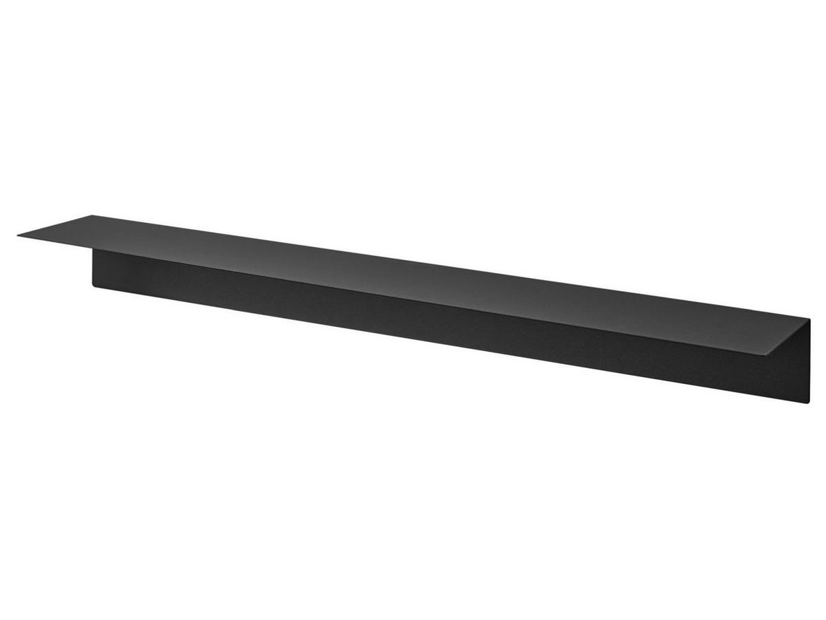 WANDREGAL Tower weiß 90/9/15 cm schmal - Schwarz, Metall (90/9/15cm) - Yamazaki