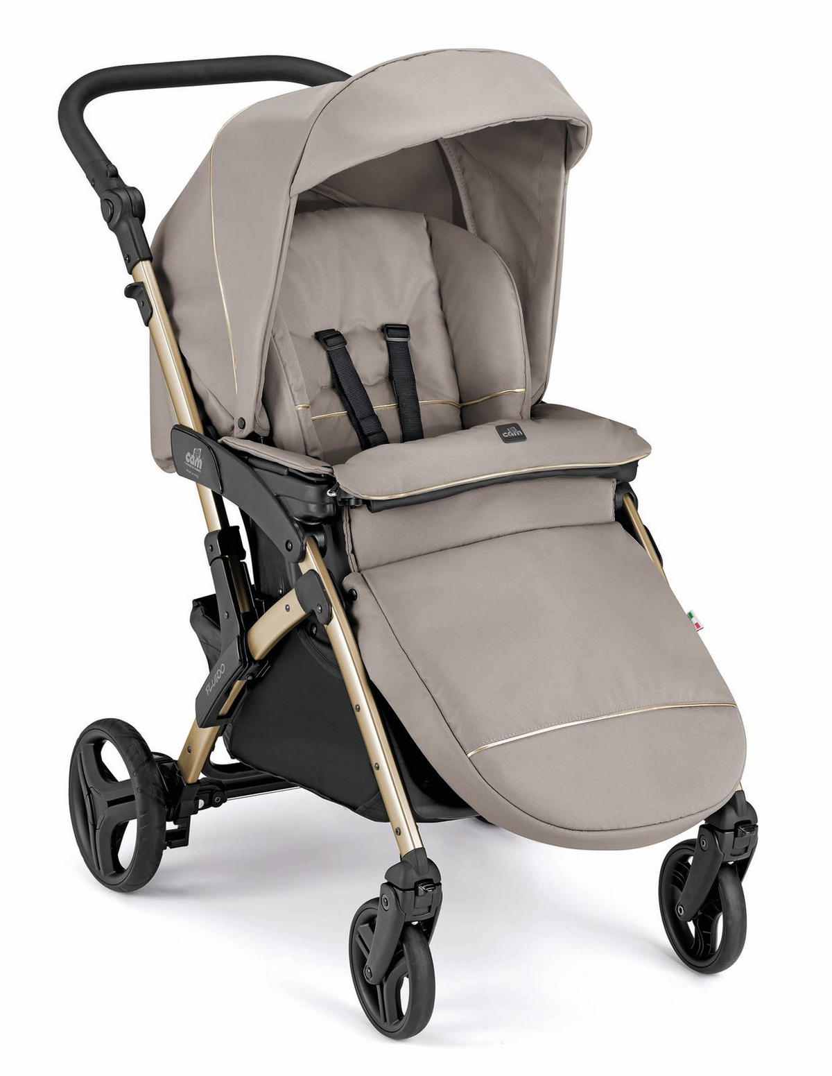 KOMBI-KINDERWAGEN Fluido Easy Kombi 2in1 - Rosa, Kunststoff (907/507/564cm) - Cam il Mondo del Bambino S.p.A.