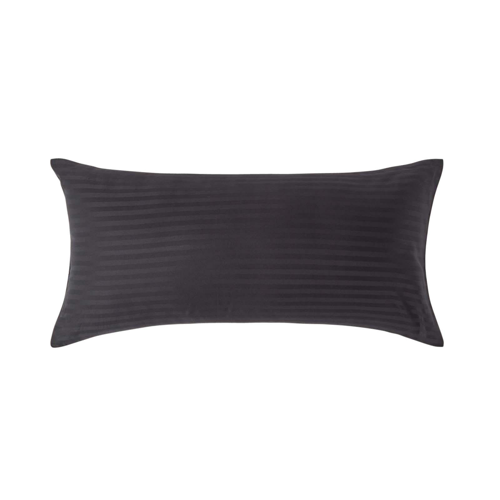 KISSENBEZUG Damast, Ägyptische Baumwolle, Fadendichte 330 - Schwarz, Textil (40/80cm) - Homescapes
