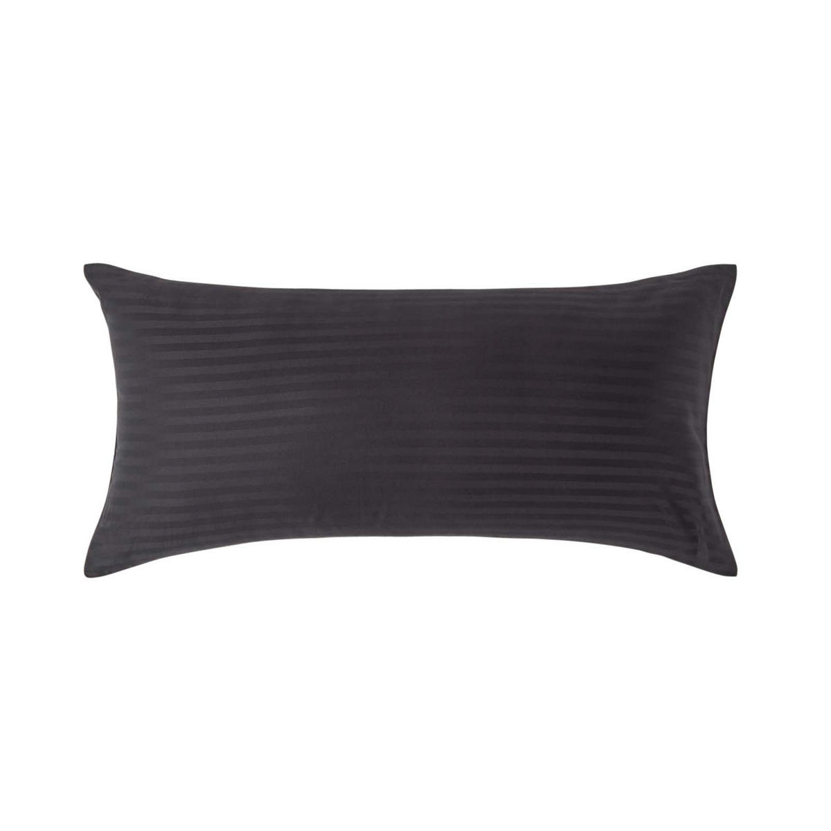 KISSENBEZUG Damast, Ägyptische Baumwolle, Fadendichte 330 - Schwarz, Textil (40/80cm) - Homescapes