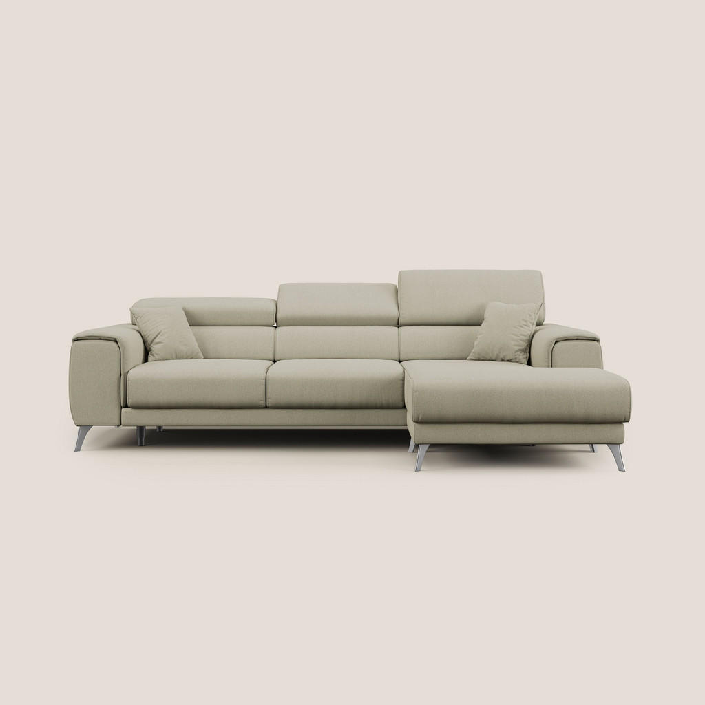 Thumbnail - Divani.store Ecksofa, Creme, Textil, 4-Sitzer, L-Form, 260x102 cm, Wohnzimmer, Sofas & Couches, Wohnlandschaften, Ecksof...