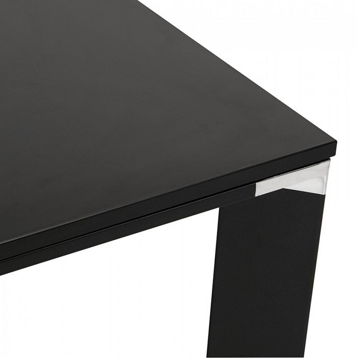 SCHREIBTISCH Schwarz 140x70x101,8 cm - Schwarz, Holz/Metall (140/70/101.8cm) - AlterEgo