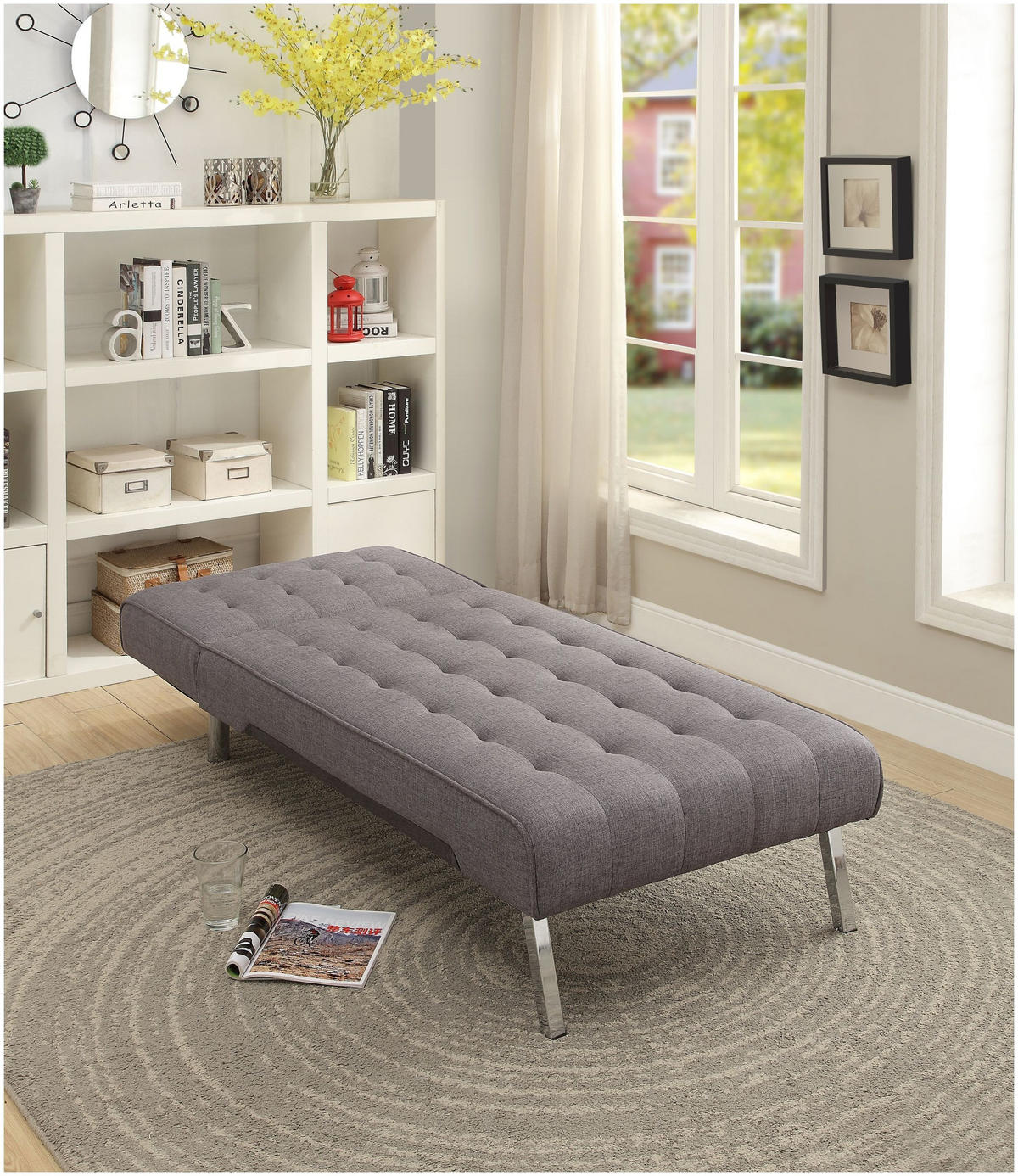 RELAXLIEGE Pierre Strukturstoff Grau - Grau, Textil (76/82/178cm) - ATLANTIC home collection