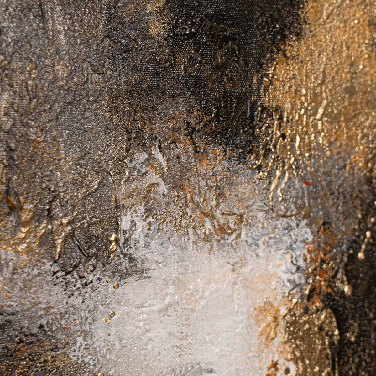 GEMÄLDE Impuls Schattenfugenrahmen Schwarz 9-teilig - Schwarz, Holz (160/70cm) - YS-art gallery