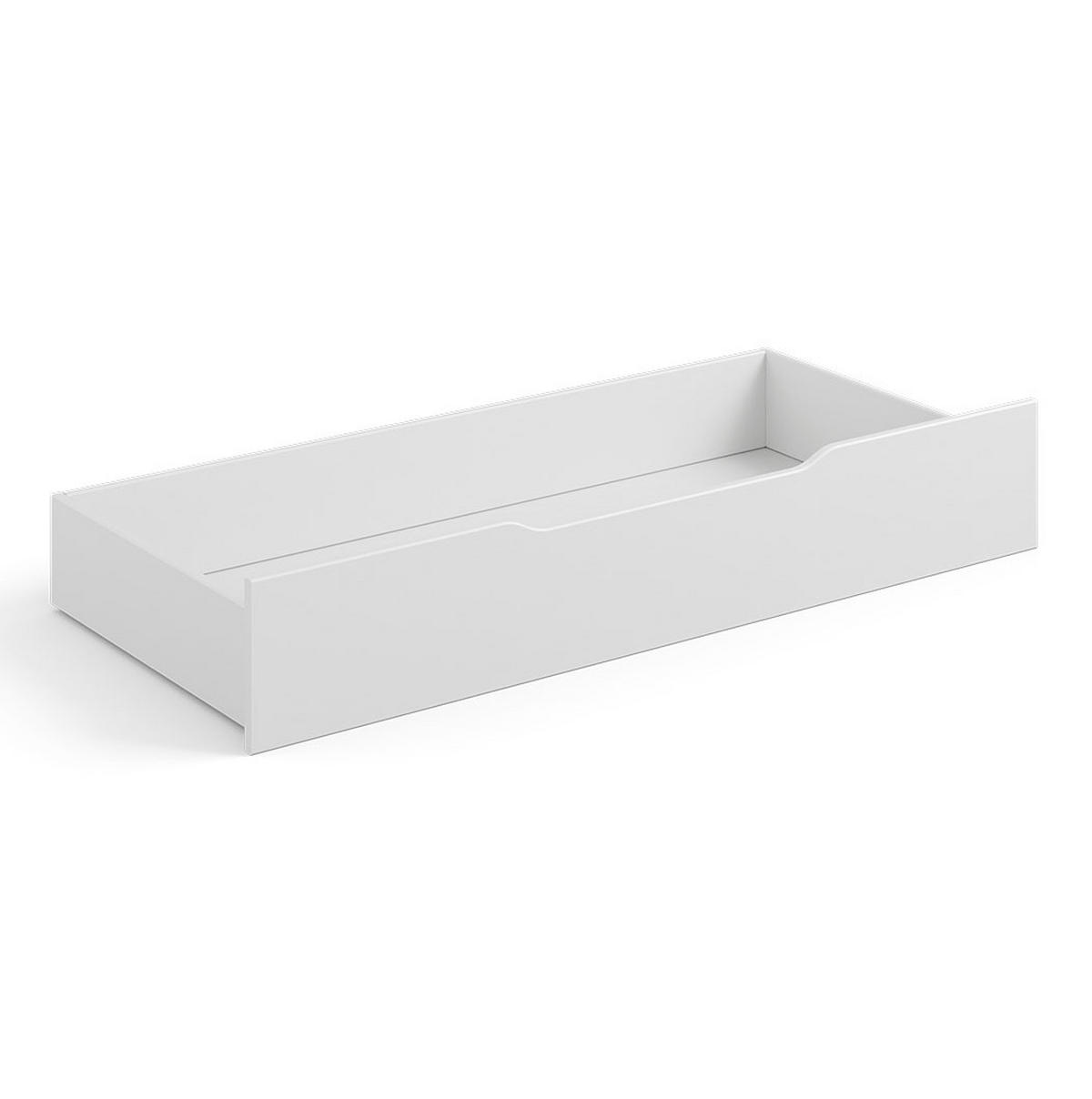 BETT Belluno Elegante Kiefer weiß lackiert 110 / 214 / 95cm - Weiß, Holz (90/200cm) - Feldmann-Wohnen