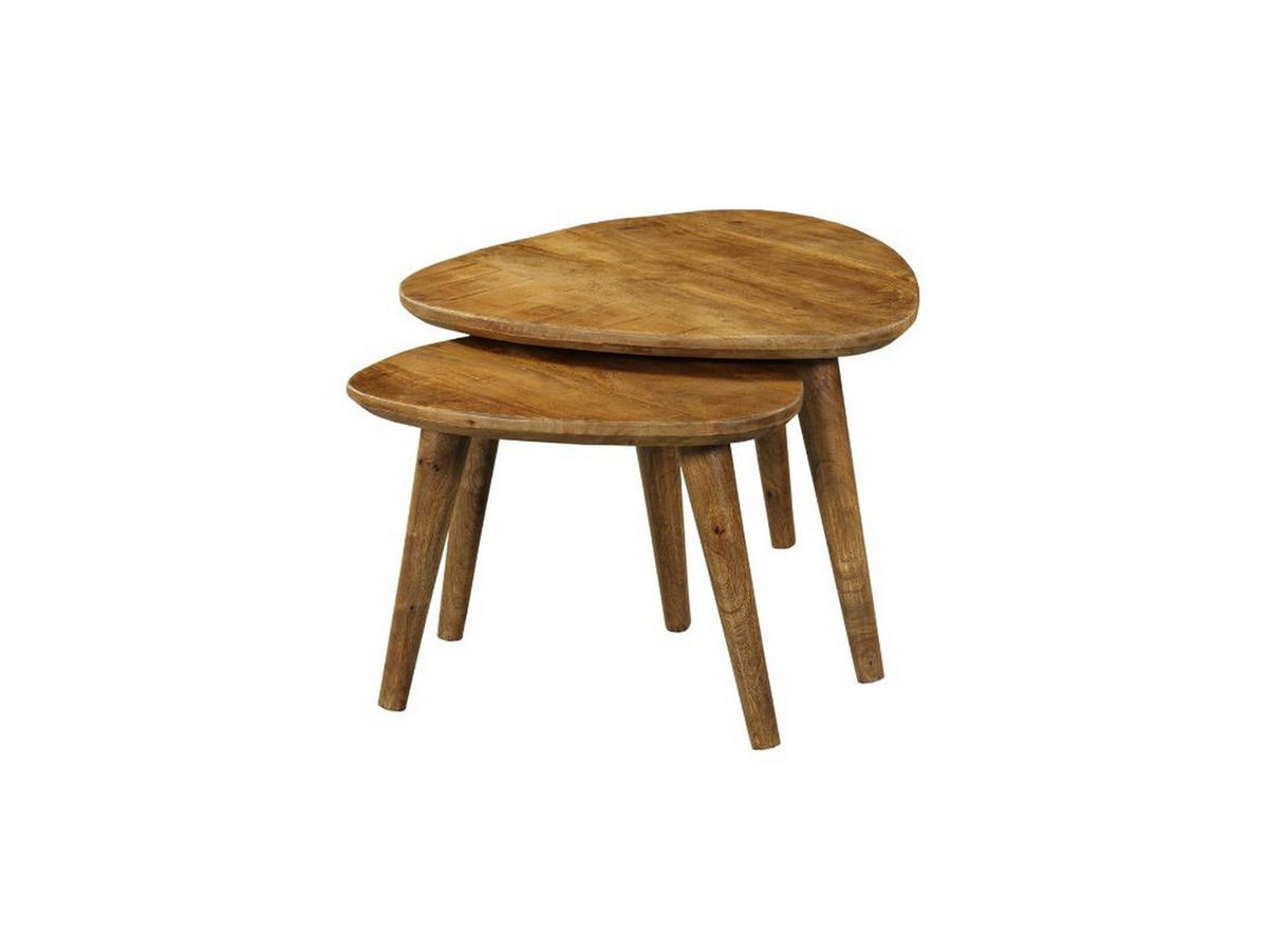 COUCHTISCH Dakota Mangoholz 60 cm / 60 cm Natur - Naturfarben, Holz (60/60/45cm)