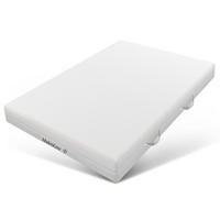 KALTSCHAUMMATRATZE 160x200 cm – 7 Zonen Komfortschaum, 20 cm hoch, H2/H3, ergonomisch, Bezug waschbar, mit Griffen & Rundum-Reißverschluss - Weiß, Textil - Ej. Life